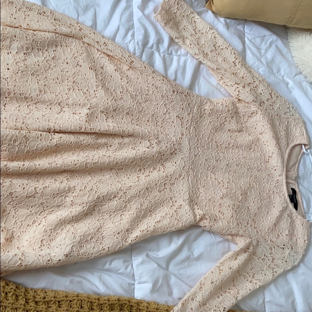 Skater pink flowered dress